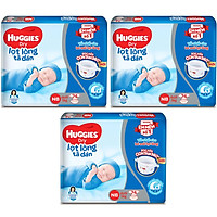 Combo 3 Gói Tã Dán Sơ Sinh Huggies NB74 (Dưới 5kg) - Gói 74 Miếng - Bao Bì Mới