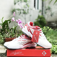 Giày cầu lông Kumpoo KH E-13 màu trắng đỏ - Phân phối chính hãng