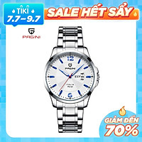 Đồng hồ nam PAGINI PA5533W dây thép không gỉ - Lịch ngày cao cấp
