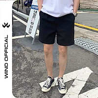 Quần short kaki Wind unisex Basic Tea Ngố nam nữ sort phong cách ulzzang