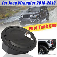 ABS Plastic Fuel Tank Cap Door Locking Gas Cover for Jeep Wrangler JL 2018-2019