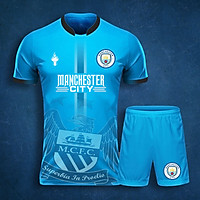 Bộ Quần Áo Bóng Đá Man City Xanh - Áo Bóng Đá Độc Lạ Đẹp