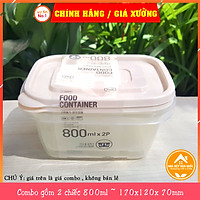 Bộ hộp nhựa đựng thực phẩm, hộp bảo quản thực phẩm bảo quản Lock&Lock 520ml, 610ml, 1320ml, 2700ml