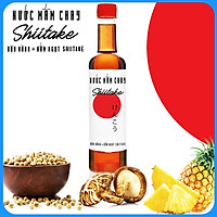 Nước mắm chay cao cấp Làng Chài Xưa (chai nhựa 525ml/chai) nấm ngọt Shiitake Nhật Bản, đậu nành, thơm dứa