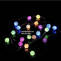 Dây đèn led đom đóm pha lê trang trí hoa decor nhà cửa, phòng ngủ lung linh siêu đẹp dài 2 mét 20 bóng led