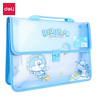 Cặp học sinh hoạt hình Deli - nhựa nhập khẩu Hàn Quốc - Xanh/Hồng- 1 chiếc - E38134/W38166/CZ64902/W38135/CZ64802/W29050