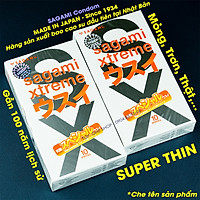 Bộ 2 Hộp Bao Cao Su Siêu Mỏng Cao Cấp Sagami Xtreme Super Thin (10 Bao)