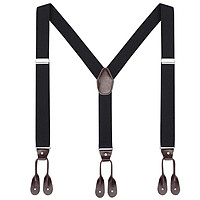 Wide Button End Elastic Adjustable Suspenders Men Y-Back Tuxedo Suspenders