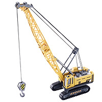 Đồ chơi mô hình xe cần cẩu nâng hàng KAVY chất liệu hợp kim và nhựa nguyên sinh an toàn, chi tiết sắc sảo các khớp chuyển động