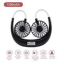 DC3.7V Mini Flexible Rotatable Bendable Neck Fan with Multi-color L-ED Lighting Eeffect 3 Adjustable Wind Speed 7 L-eaf