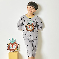 Bộ đồ lửng tay mặc nhà cotton mịn cho bé trai U2007 - Unifriend Hàn Quốc, Cotton Organic