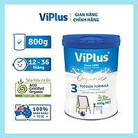 Sữa bột công thức hữu cơ ViPlus Organic số 3 800g