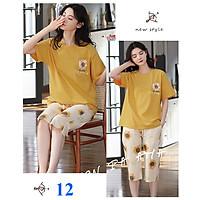 Đồ Bộ Nữ Set Bộ Lửng Thun Đồ Bộ Mặc Nhà,Đồ bộ nữ cộc tay,bộ lửng, bộ mặc nhà bộ lửng mùa hè
