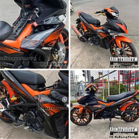 Tem rời dán xe Exciter 150 đen cam. RC 2019 cam đen