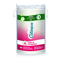 Bông tẩy trang HỮU CƠ MAXI 2 trong 1 - COTONEVE (Chiết xuất trái Goji và Vitamin C)