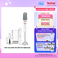 Máy xay sinh tố cầm tay Tefal HB643138 - Trắng, 800W - Hàng chính hãng