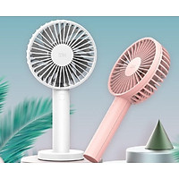 QUẠT MINI TÍCH ĐIỆN CẦM TAY CÓ ĐẾ LḲ̣