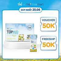 Thùng 48 hộp sữa tươi tiệt trùng TOPKID kem vanilla tự nhiên TH True Milk 180ml (180ml x 48)
