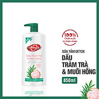 Sữa tắm detox bụi mịn Lifebuoy Dầu Tràm trà và Muối hồng 850G