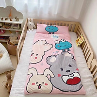 Túi Ngủ Ủ Ấm Cho Bé Vải Nỉ Co Dãn 4 Chiều ( Thỏ Hồng)