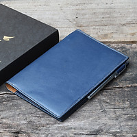 Sổ tay da thật Handmade Xanh Navy