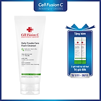 Sữa Rửa Mặt Kiểm Soát Nhờn Mụn Cell Fusion C Daily Trouble Care Foam Cleanser (130ml)