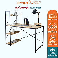 Bàn Làm Việc Gỗ Chân Sắt BEYOURs Kèm Kệ Sách Đa Năng Thông Minh - Dễ Dàng Lắp Ráp - Neuly - Nội Thất Phòng Làm Việc