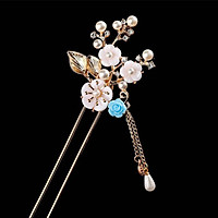 Trâm cài tóc nữ tứ hoa phong cách cổ trang Trung Quốc tặng ảnh Vcone
