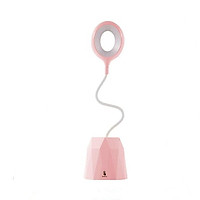 LED Light Student Reading Lamp with Pen Container Eye Protection Adjustable Brightness