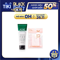 Sữa Rửa Mặt Làm Giảm, Ngăn Ngừa Mụn Some By Mi AHA-BHA-PHA 30 Days Miracle Acne Clear Foam 100ml tặng kèm bông nở rửa mặt