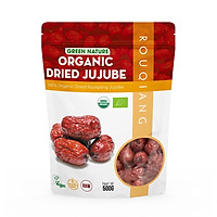 Táo đỏ hữu cơ Rouqiang 500gr Organic Dried Ruoqiang Jujube - Green Nature