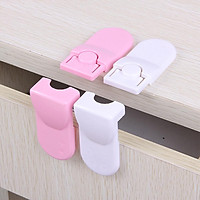 Baby Safety Drawer Locks Double Sided Adhesive Kids Security Protection Right Angle Lock