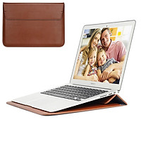 Túi Laptop Da 11 12 13 15 16 Inch Huawei Dành Cho MacBook M1 Air Pro 2012 ~ 2020 Máy Tính chất Liệu Vải Nữ Tay Bao Phụ Kiện