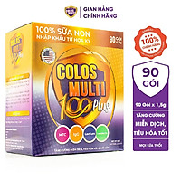 Sữa bột Colosmulti 100 Plus hộp 90 gói x 1,5g tăng sức đề kháng, phát triển thể chất cho trẻ