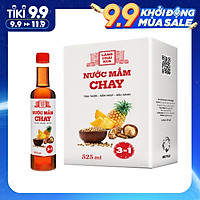 Nước mắm chay 3 trong 1 Làng Chài Xưa (01 chai) 525ml trái thơm nấm ngọt đậu nành 300 năm truyền thống