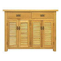 Tủ Giày 4 Cánh Lá Sách Gỗ Sồi IBIE IBH42 (120 x 40 x 100 cm)