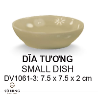 Chén Dĩa Nước Chấm Màu Đen, Nâu Đá Nhựa Melamine Cao Cấp Dùng Trong Nhà Hàng, Quán Ăn
