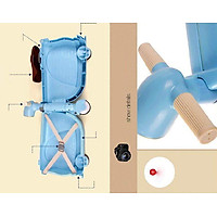 Vali Hình Xe Vespa Chòi Chân Royal Care - Xanh