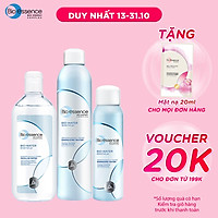 Bộ sản phẩm làm sạch và cấp ẩm cho da Bio-Essence Bio Water ( Tẩy trang Micellar Water 100ml + Xịt khoáng 300ml + Xịt khoáng 100ml )