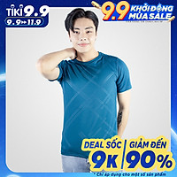 Áo Thun Nam Họa Tiết Dập Vân Phông Trơn Basic Unisex Thun Thể Thao Form Rộng Thoáng Mát Cao Cấp Big Sport