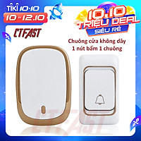 Chuông cửa không dây thông minh CTFAST CAZI - 01, chống nước, khoảng cách sử dụng hiệu quả 300 mét, 36 bài nhạc chuông - hàng chính hãng