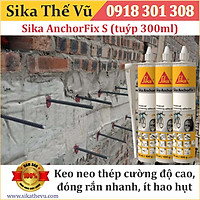 Keo neo thép cường độ cao,hai thành phần - Sika AnchorFix S (tuýp 300ml)