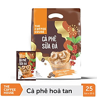Cà phê sữa đá hoà tan The Coffee House (Túi 25 gói x 22g)