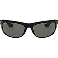 Ray-Ban Sunglasses - RB4089 Baloram Frame: Black Lens: Crystal Green Polarized