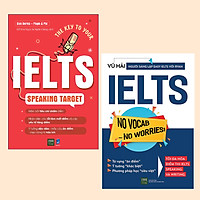 Combo Cẩm Nang Luyện IELTS: The Key To Your IELTS Speaking Target + IELTS No Vocab - No Worries ! / Sách Luyện Thi IELTS Hiệu Quả, Khoa Học
