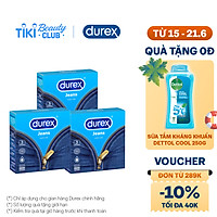 Bộ 3 Bao Cao Su Durex Jeans - Hộp 3 chiếc