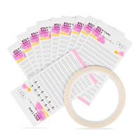 10pcs False Lashes Grafting Stick Card with Adhesive Tape Quick Blossom Storage Grafting False Eyelash Shop Individual