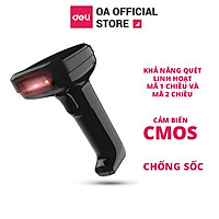 Máy Quét Mã Vạch Deli - Kết Nối Bluetooth, Độ Phân Giải Cao - Phù Hợp Cho Cửa Hàng, Siêu Thị - Hàng Chính Hãng - E14953W/E14953/E14952