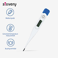 Nhiệt kế điện tử Sixvery dành cho người lớn và trẻ em được chứng nhận CE Chứng nhận FDA Màn hình LCD Bộ nhớ lưu trữ phép đo chính xác