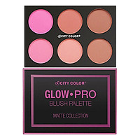 Bảng Má Hồng City Color Glow-Pro Matte Collection Blush (6 x 3.28g)
